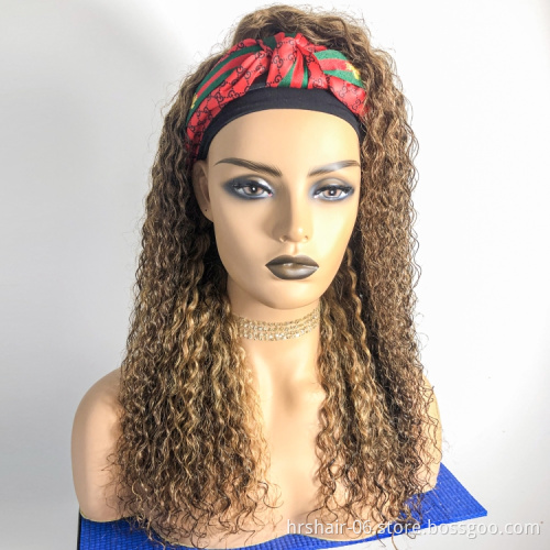 250% highlight piano color #4/#27 wig Wholesale price 100% virgin human hair Cuticle Aligned  Brazilian deep wave wig